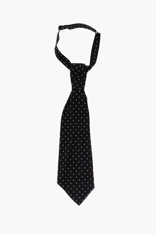 Cravatta Ascot in Seta a Pois
