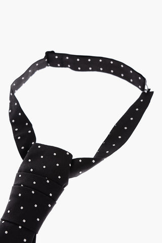 Cravatta Ascot in Seta a Pois