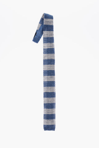 Two-Tone Silk and Flax Tie
