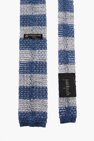 Two-Tone Silk and Flax Tie