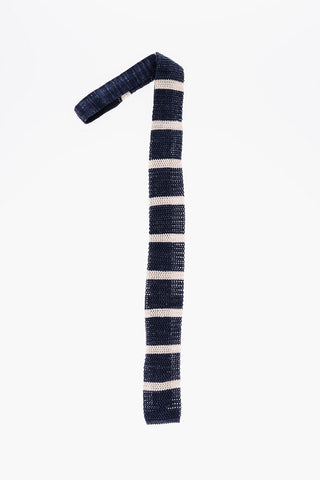 Two-Tone Silk and Flax Tie