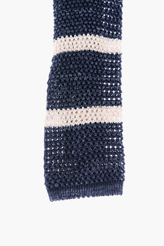 Two-Tone Silk and Flax Tie
