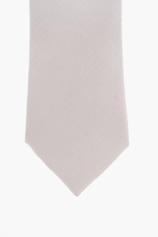 Cravatta in Seta Motivo Herringbone