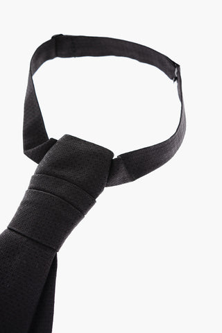 Mini Checked Silk Ascot Tie