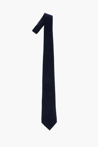 Solid Color Wool and Silk Tie