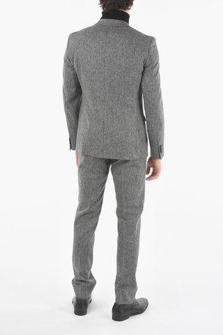 CC COLLECTION Virgin wool RESET Suit with Beetle Brooch