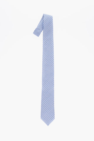 Houndstooth Silk and Linen Tie