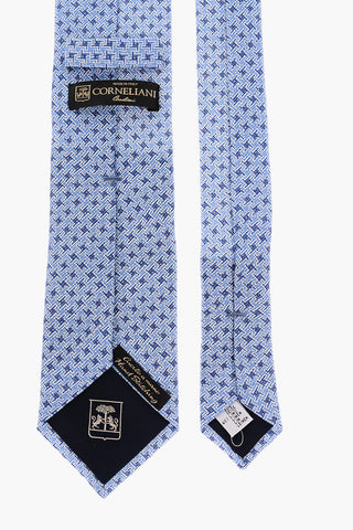 Houndstooth Silk and Linen Tie