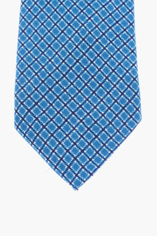 Two-Tone Checked Tie