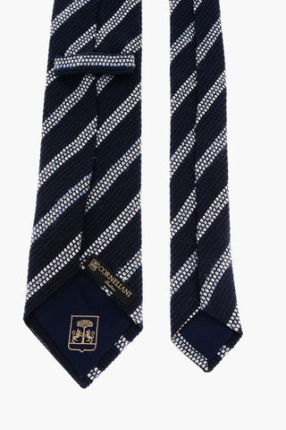 Silk and Cotton Regimental Striped Tie