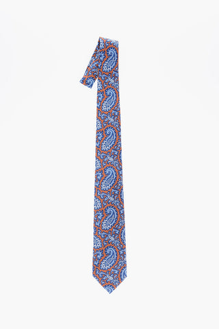 Cravatta a Motivo Paisley in Seta