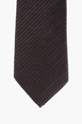 CC COLLECTION Regimental Striped Velour Tie