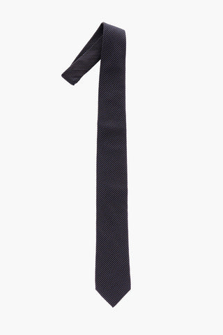 Embroidered Silk Tie