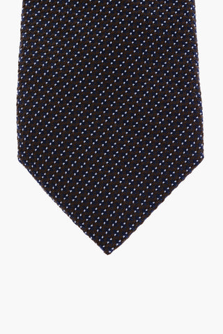 Embroidered Silk Tie