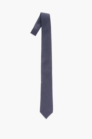 Embroidered Silk Tie