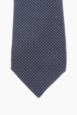 Embroidered Silk Tie