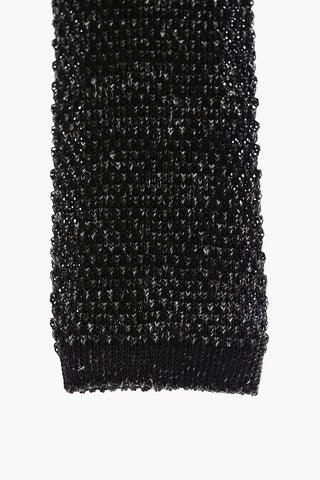 Cravatta Crochet in Seta e Lino