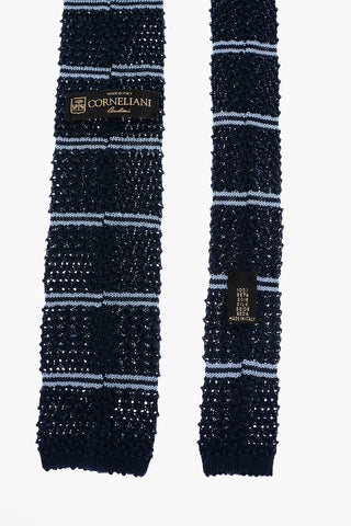 Silk Crochet Striped Tie
