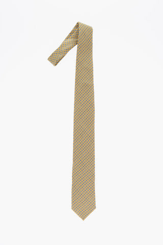 Two-Tone Checked Tie