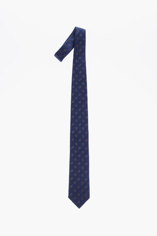 Paisley Motif and Polka Dots Kipper Tie