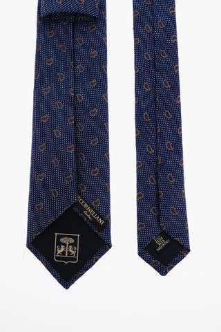 Paisley Motif and Polka Dots Kipper Tie