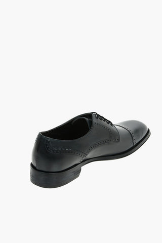 Brogues Details Suede Derby Shoes
