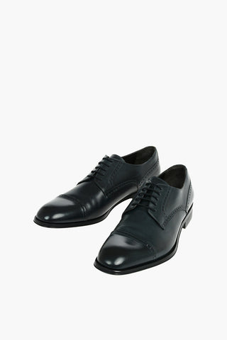 Brogues Details Suede Derby Shoes