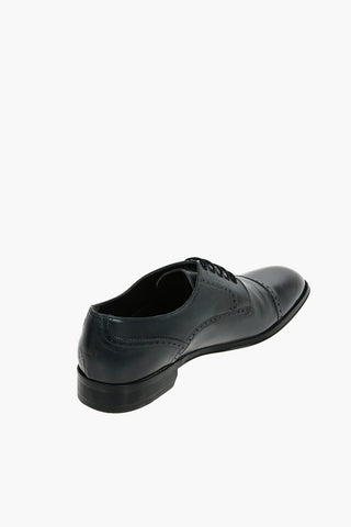 Brogues Details Suede Derby Shoes