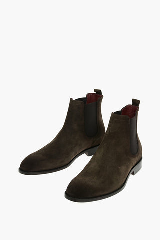 Suede Leather Chelsea With Leather Soles