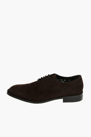 Brogues Details Suede Derby Shoes