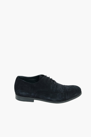 Suede Derby Shoes With Leather Sole