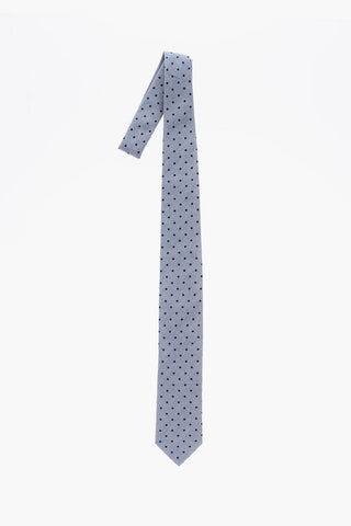 Polka Dots Cotton and Silk Tie