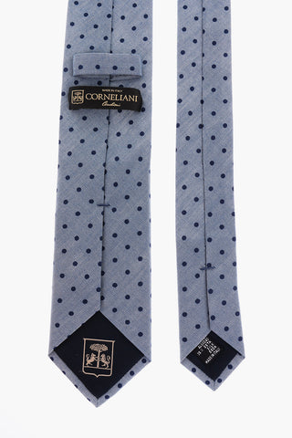 Polka Dots Cotton and Silk Tie