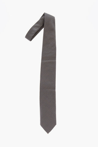 All Over Rhombuses Silk Tie