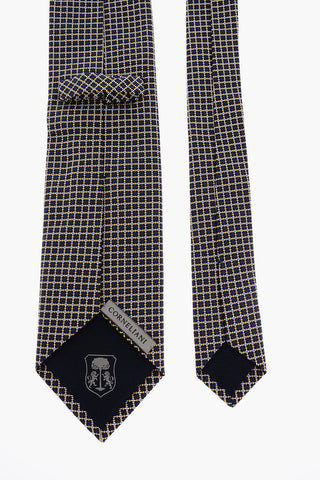 All Over Rhombuses Silk Tie