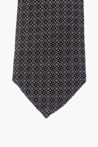 All Over Rhombuses Silk Tie