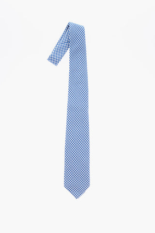 Geometric Patterned Cotton Tie