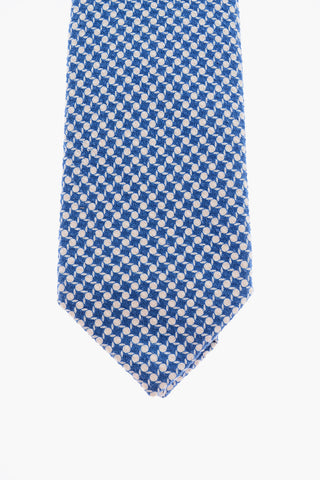 Geometric Patterned Cotton Tie