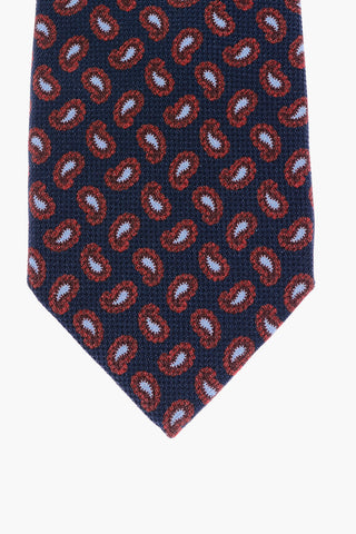 Cravatta Motivo Paisley in Seta