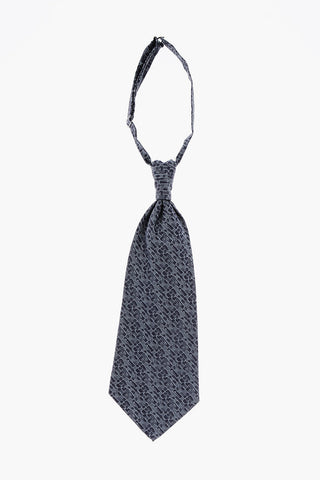 Cravatta Ascot a Fantasia in Seta con Colletto Regolabile