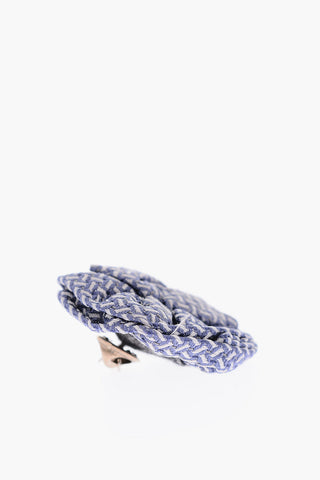 Basket Weave Motif Silk Ceremony Brooch