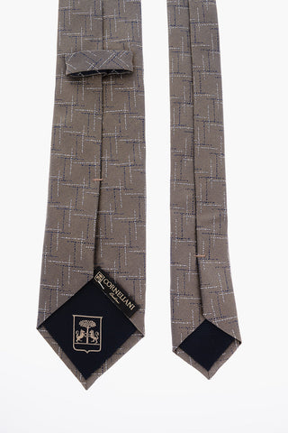Embroidered Silk Tie