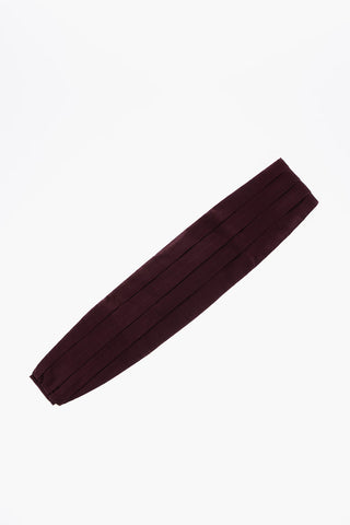 Pleated Silk Cummerbund