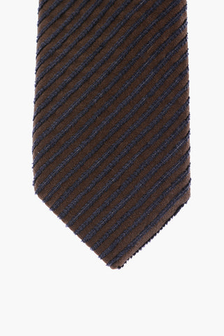 CC COLLECTION Cravatta Kipper in Velour a Righe Regimental