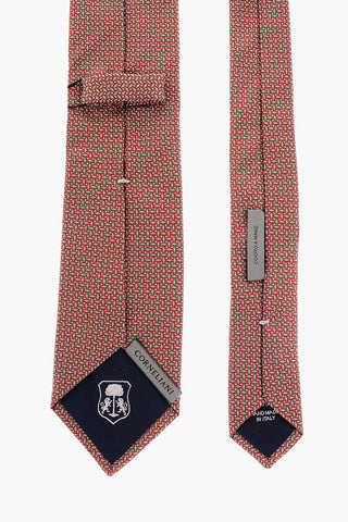 Lane's Net Motif Silk Tie