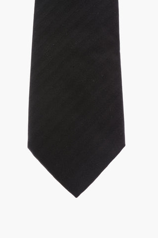 Plain Herringbone Silk Tie