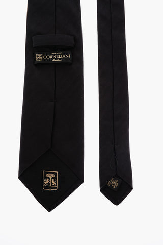Plain Herringbone Silk Tie