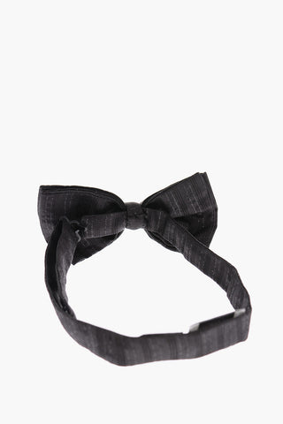 CC COLLECTION Lurex Silk and Linen Bow Tie