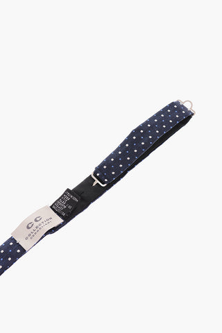 CC COLLECTION Geometric Patterned Cotton and Silk Bow Tie