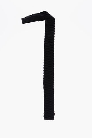 CC COLLECTION Silk Crochet Kipper Tie